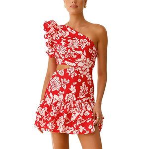 Leon Gori Womens  Printed Mini Dress
